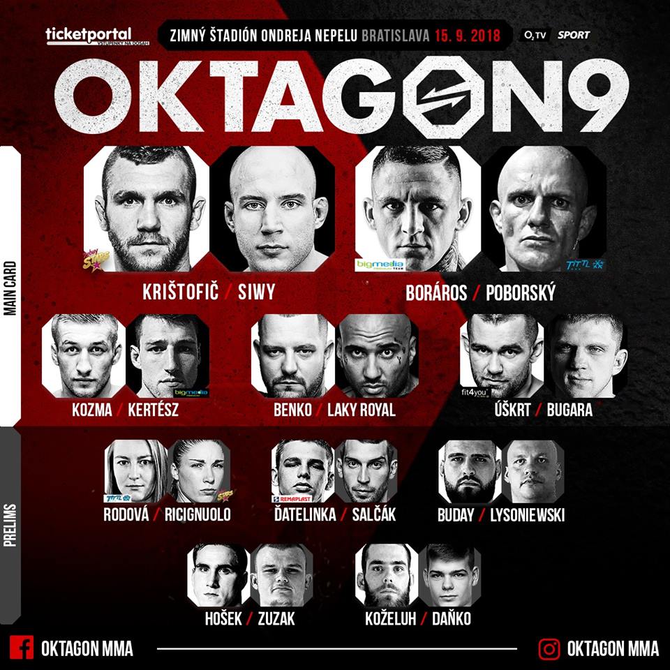 Oktagon 9 - fightcard