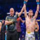 David Dvořák při ohlášení svého vítězství na turnaji OKTAGON 75